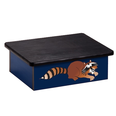 Raccoon, Blue, Laminate Step Stool